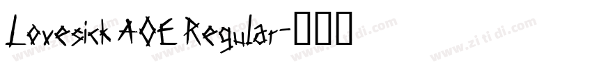 Lovesick AOE Regular字体转换